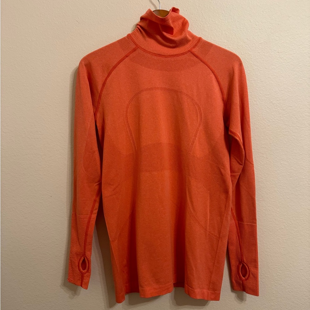 Lululemon Run Swiftly Tech Turtleneck Top Long Sl… - image 1